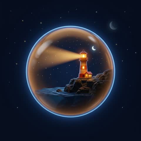 Glowing golden lantern orb — tonight's story artwork